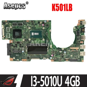Nowy K501LB I3-5010U CPU 4GB RAM GT940M/2G druku płyty głównej REV2.0 dla płyty głównej laptopa ASUS K501LB A501L K501L K501LX