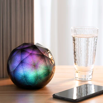 Nowy kryształ magiczny balon Bluetooth głośnik bezprzewodowy pilot zdalnego sterowania głośnik atmosfera lampa prezent
