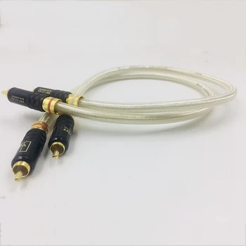 Nowy QED Signature 5 N OCC posrebrzane hifi audio kabel przyłączeniowy z WBT-0144 pozłacany wtyk