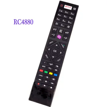 Nowy RC4880 dla TENSAI TV Telefunken LCD LED TV pilot zdalnego sterowania z Netflix nadaje się do 22LED1600 32LED808 42LED808 Fernbedienung