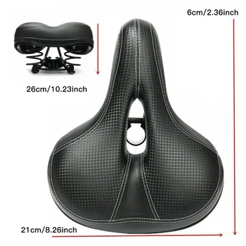 NOZAKI new Wide Bicycle Saddle MTB Bike Seat Big Bum Soft Comfort 3D Gel Pad poduszki Powietrzne sprężynowe grube pianki miękkie gumowe