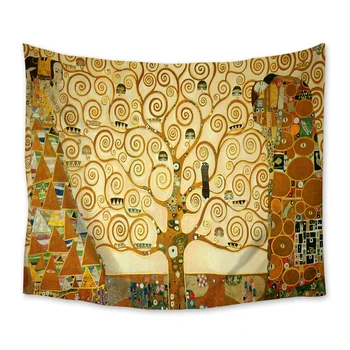 Obraz olejny sztuka Drzewo Życia obicia ścienne tkaniny koc Artystyczny Wystrój koc rzucić ręcznik kurtyny okna mata do jogi