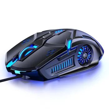 Odblaski 4 kolorowa mysz przewodowa mysz 6D 4 Prędkość DPI RGB oświetlenie mysz dla PUBG komputer laptop mysz do gier
