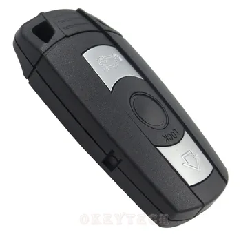 OkeyTech 3 Button Remote Car Key Shell Case For BMW E61 E90 E70 E71 E82 E87 E88 E89 X5 X6 For 1 3 5 6 Series Key Replacement