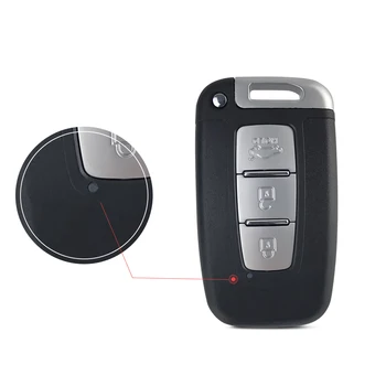 OkeyTech do Hyundai Tucson Santa Fe Ix35 Solaris Accent Getz Coupe Remote Smart Car Key Card we wtykowy pierścień z ostrzem 433 Mhz chip ID46