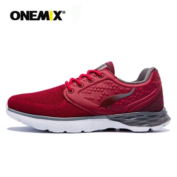 ONEMIX buty do biegania męskie letnie fajne trasy spacerowe buty do biegania dla mężczyzn oddychająca siatka antypoślizgowa gumowa podeszwa buty do biegania