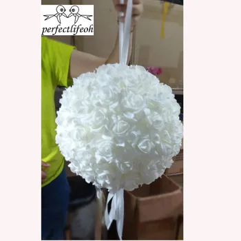 Perfectlifeoh Wedding Party Decoration EVA Styrofoam Rose Flower Balls pocałunki balony w wielu kolorach