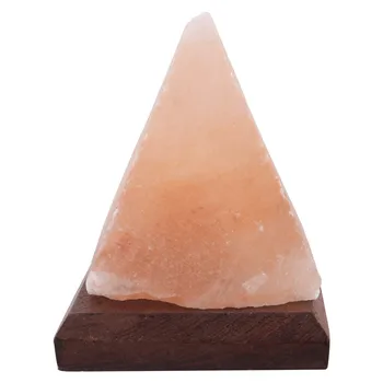 Piramida nocne naturalny oczyszczacz powietrza solny lampa Ion rock zmiana Kryształ nocne Lamparas De mesa para el dormitor #N