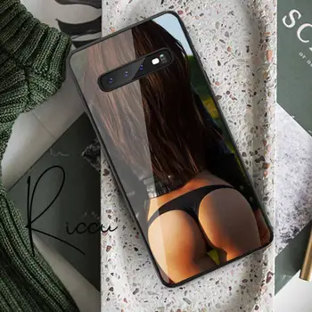 Piękna dupa dupa Sexy Dziewczyny etui do telefonu hartowane szkło do Samsung S20 Plus S7 S8 S9 S10E Plus Note 9 10 Plus A7 2018 tylna pokrywa
