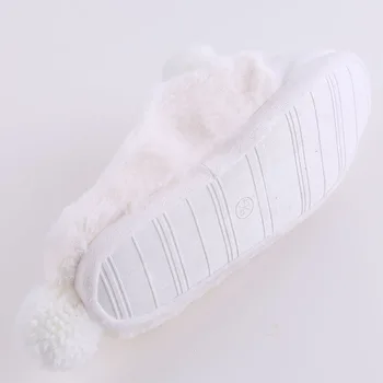 Piękne kobiety zimowe kapcie kreskówka owcza buty antypoślizgowe miękkie zimowe ciepłe kapciuszki kryty sypialnia damskie buty płytki