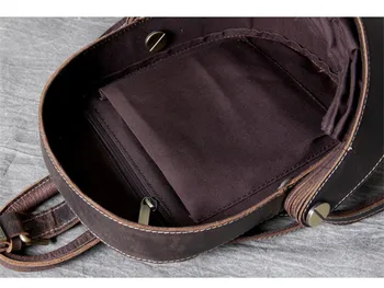 PNDME vintage designer crazy horse cowhide męski damski plecak daily luxury genuine leather personalized travel small bagpack