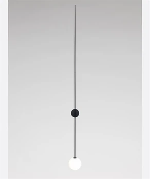 Postmodernistyczny Linia Kinkiet Nordic Glass Ball Led Na Ścianie Kinkiety Lampy Kuchnia Łazienka Прикроватное Lustro Światła Loft Wystrój