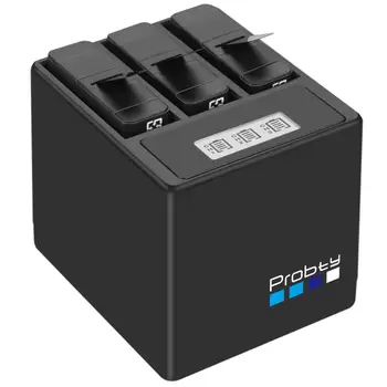 Probty decoding li battery for Gopro 8 7 6 i 3 in 1 szuflada do przechowywania ładowarka do go pro hero 8 6 7 hero8 camera