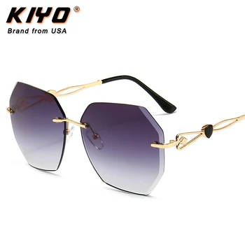 Przez kiyo Brand 2020 New Women Poligonalna Okulary Metal Classic Sun Glasses Highquality UV400 Driving Eyewear 2887