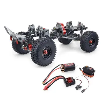 RC Racing CNC Aluminum Metal and Carbon Frame for RC Car 1/10 AXIAL SCX10 Wrangler Chassis 313mm Wheelbase Crawler Cars Parts