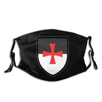 Rycerze Templariusze Tarcza Krzyż Krucjaty Chrystus Wojownik Śmieszne Fajne Podkładki Maska Rycerze Templariusze Krzyżowa Tarcza Krucjaty Chrystus