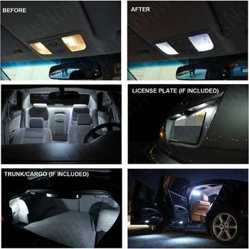 Samochodowe led wewnętrzne światła do Ford EcoSport Explorer Taurus 2019 6szt led dla pojazdów zestaw oświetlenia żarówki Canbus