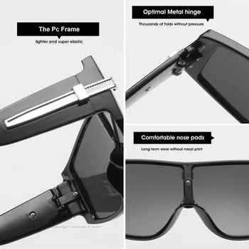 SIMPRECT przewymiarowany okulary Kobiety 2021 moda, sport, wytrzeszczone kwadratowe okulary mężczyzn marki rocznika projektant odcienie dla kobiet