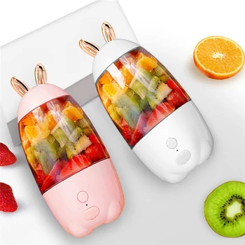 Sokowirówka sprzęt przenośny USB akumulator sokowirówka puchar owocowy blender mikser Przenośny mini piękny Królik Owocowa sokowirówka