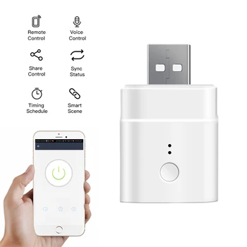 SONOFF 5V Micro USB Adapter Wifi Smart Home Mini USB Plug Power eWeLink Remote Control Switch praca z Alexa Google Home