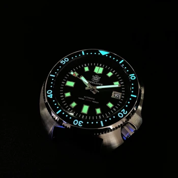 STEELDIVE Abalone Dive Watch 200M wodoodporny zegarek męskie szafirowe szkło stal nierdzewna NH35 automatyczny zegarek mechaniczny