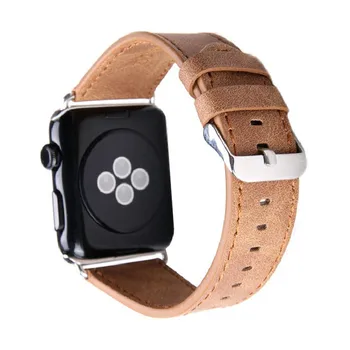 Stylowy, prosty biznes skórzana bransoletka dla Apple Watch Band 38 mm 42 mm 40 mm 44 mm pasek do zegarka iWatch Series 6 5 4 3 2 SE