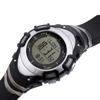 SUNROAD Sport Digital Watch FR8204A-wodoodporny barometr kompas stoper, krokomierz odkryty męskie zegarek cyfrowy Zegarek Taśmy