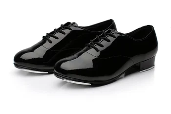 Tap Shoes For Men Sport Dance Shoes Men Adult Children Aluminum Bottom Flamenco Tap Dancing Shoes Trampki Perform Male Shoes