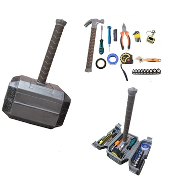 Thor Hammer Tool Set 1:1 manufacture Daily Repair Household Tool Case DIY Repair Kits Multi Tools Thor Hammer tool box tool kit