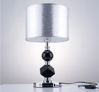TUDA 30X48cm Black K9 Crystal Table Lamp europejski styl lampa do sypialni szafka kreatywny Kryształowy lampa Darmowa wysyłka E27