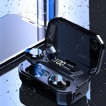 TWS G02 słuchawki Bluetooth V5.0 słuchawki bezprzewodowe 9D stereo muzyka IPX7 wodoodporne słuchawki z 3300 mah żywotność baterii