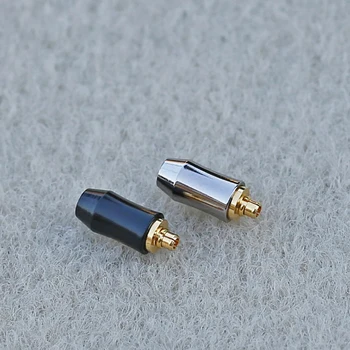 Uniwersalny DIY MMCX Słuchawki Pin Plug Expansion Type szczotkowanego metalu MMCX Słuchawki kablowe męskie
