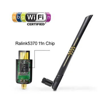 Vmade Mini Wireless Network LAN Card USB Wifi Ralink 5370 150 Mb / s 2dBi wifi adapter DVB-T2 DVB-S2 TV BOX antena WiFI
