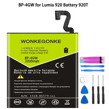 WONKEGONKE BP-4GW bateria do Nokia Lumia 920 920TBatteries Bateria