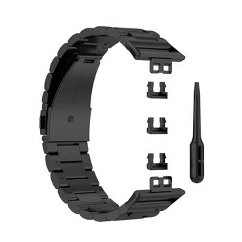 Wymiana Bransoleta ze stali nierdzewnej metalowy pasek watchband-HUAWEI Watch Fit 1.64
