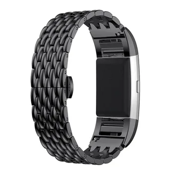 Wymiana metalowej opaski dla Fitbit Charge 2 Pasek Bransoleta ze stali nierdzewnej Fitbit Charge 2 Band Band Smart Watch Wristband