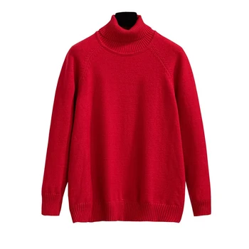 Wysokiej jakości zima kobiety golf sweter, bielizna plus size 8XL 12XL 10XL damska duży rozmiar temat czerwony sweter 150 kg 58 60 64