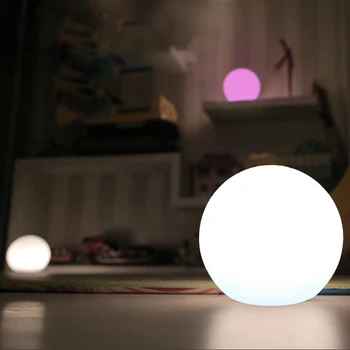 Zdalne sterowanie akumulator 3D Moonlight lampa stołowa LED Ball Light kryty dekoracyjne lampka RGB bezprzewodowy część restauracja bar