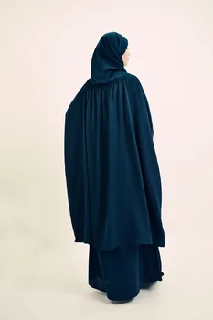 Zjednoczone emiraty ARABSKIE Ramadan kobiety hidżab sukienka muzułmańska modlitwa odzież zestawy Islamski odzież Turcja modlitwe długi химар muzułmanów Юркен Abaya kimono